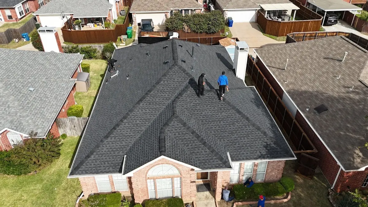 Slate & Tile Roof Repair work in progress on a West Pensacola property